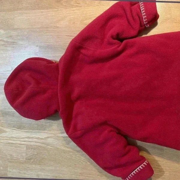 Manteau chaud mixte – Taille 18 mois – Bordeaux – Feutrine – Très bon état – photo 4